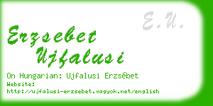 erzsebet ujfalusi business card